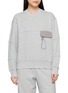 AND WANDER Carabiner Clip Pocket Crewneck Sweater