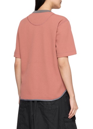 Back View - Click To Enlarge - AND WANDER - PE Waffle Crewneck T-Shirt