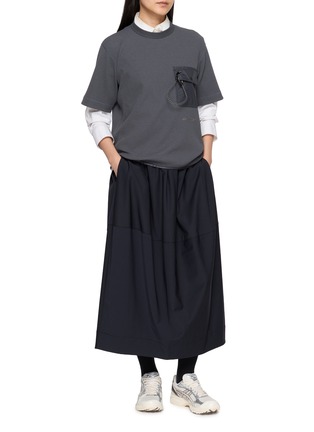 Figure View - Click To Enlarge - AND WANDER - PE Waffle Crewneck T-Shirt