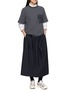 Figure View - Click To Enlarge - AND WANDER - PE Waffle Crewneck T-Shirt