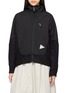 AND WANDER Panelled Hooded Air Fleece Zip Up Jacket