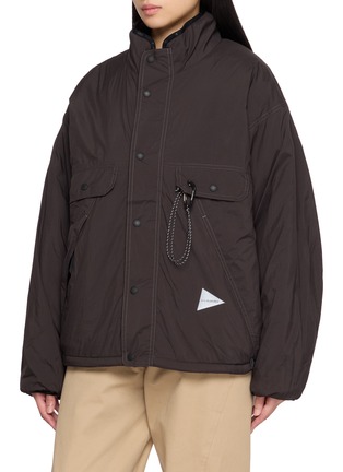 Detail View - Click To Enlarge - AND WANDER - Reversible Boa Jacket