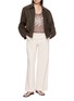 Figure View - Click To Enlarge - SWAYING - Floral Jacquard Layered Knit Tank Top