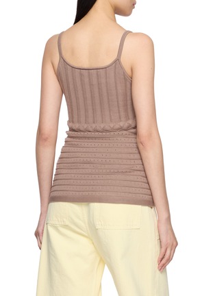 Back View - Click To Enlarge - SWAYING - Pointelle Textured Knit Camisole