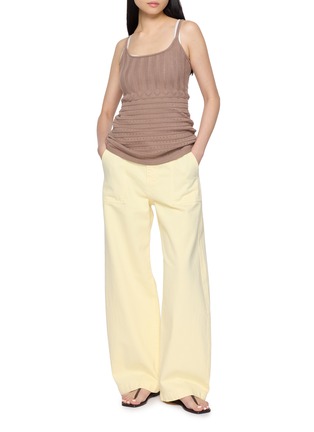 Figure View - Click To Enlarge - SWAYING - Pointelle Textured Knit Camisole