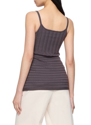 Back View - Click To Enlarge - SWAYING - Pointelle Textured Knit Camisole