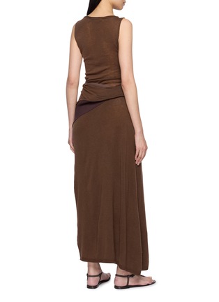 Back View - Click To Enlarge - SWAYING - Asymmetric Layered Maxi Dress