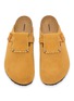 Detail View - Click To Enlarge - BIRKENSTOCK 1774 - x Ader Error Boston Flap Suede Clogs