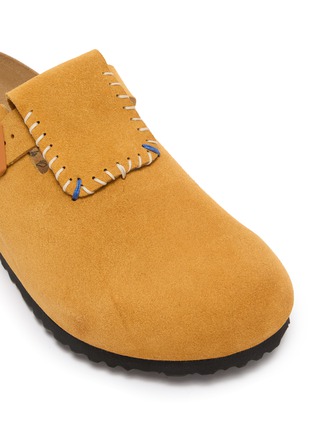 Detail View - Click To Enlarge - BIRKENSTOCK 1774 - x Ader Error Boston Flap Suede Clogs