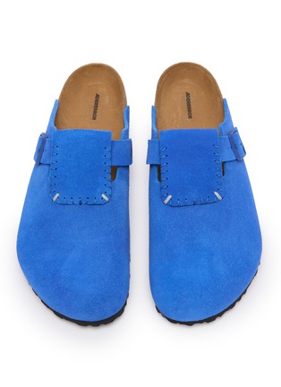 Detail View - Click To Enlarge - BIRKENSTOCK 1774 - x Ader Error Boston Flap Suede Clogs