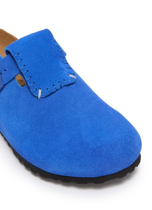 Detail View - Click To Enlarge - BIRKENSTOCK 1774 - x Ader Error Boston Flap Suede Clogs
