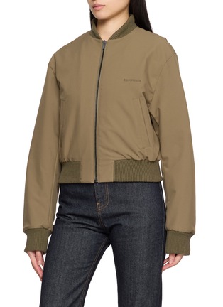 Detail View - Click To Enlarge - BALENCIAGA - Bomber Cape Jacket