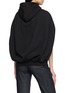 Back View - Click To Enlarge - BALENCIAGA - Balloon Cape Cotton Fleece Hoodie