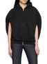 BALENCIAGA Balloon Cape Cotton Fleece Hoodie
