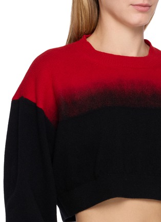  - BALENCIAGA - Needle Punch Wool Cropped Sweater