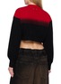 Back View - Click To Enlarge - BALENCIAGA - Needle Punch Wool Cropped Sweater
