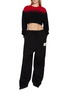 Figure View - Click To Enlarge - BALENCIAGA - Needle Punch Wool Cropped Sweater