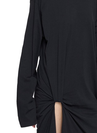  - BALENCIAGA - Tucked In Cotton Midi Dress