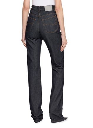 Back View - Click To Enlarge - BALENCIAGA - High Waist Slim Denim Jeans