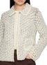  - SWAYING - Peter Pan Collar Open Knit Cardigan