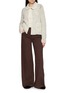 Figure View - Click To Enlarge - SWAYING - Peter Pan Collar Open Knit Cardigan