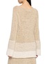 Back View - Click To Enlarge - SWAYING - Gradient Boat Neck Open Knit Sweater