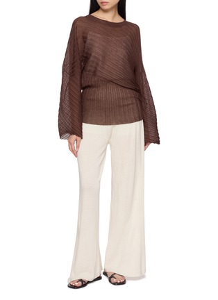 Figure View - Click To Enlarge - SWAYING - Seamless Silk Cashmere Pants