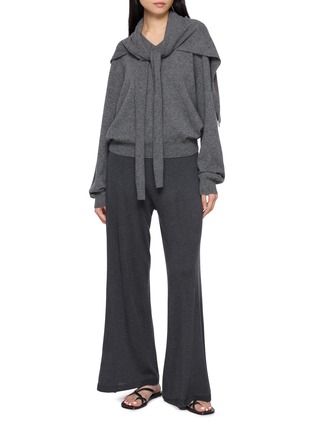 Figure View - Click To Enlarge - SWAYING - Seamless Silk Cashmere Pants