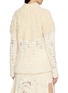 Back View - Click To Enlarge - SWAYING - High Neck  Panelled  Cable Knit Sweater