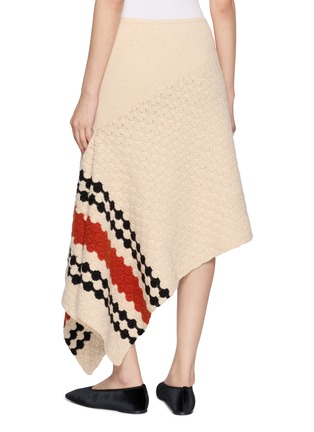 Back View - Click To Enlarge - SWAYING - Asymmetric Panelled Midi Skirt