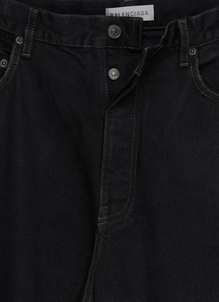  - BALENCIAGA - Curved Leg Dark Wash Denim Jeans