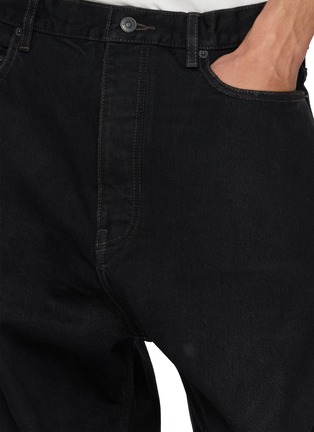  - BALENCIAGA - Curved Leg Dark Wash Denim Jeans