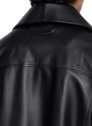  - BALENCIAGA - High Collar Leather Jacket