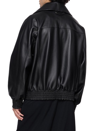 Back View - Click To Enlarge - BALENCIAGA - High Collar Leather Jacket