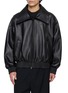BALENCIAGA High Collar Leather Jacket
