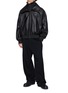 Figure View - Click To Enlarge - BALENCIAGA - High Collar Leather Jacket