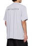Back View - Click To Enlarge - BALENCIAGA - Oversized Gradient Logo Cotton T-Shirt
