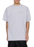 BALENCIAGA Oversized Gradient Logo Cotton T-Shirt