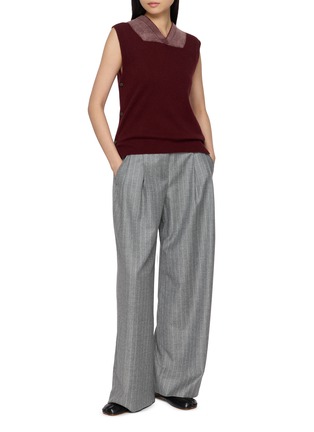 Figure View - Click To Enlarge - MAISON MARGIELA - Layered Neckline Knit Vest