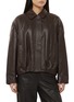 Main View - Click To Enlarge - ARMA - Melis Collared Leather Bomber Jacket
