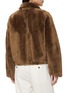 Back View - Click To Enlarge - ARMA - Indy Funnel Neck Shearling Leather Jacket