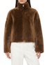 Main View - Click To Enlarge - ARMA - Indy Funnel Neck Shearling Leather Jacket