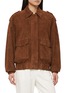 Main View - Click To Enlarge - ARMA - Halti Suede Leather Bomber Jacket