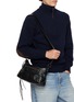 Figure View - Click To Enlarge - BALENCIAGA - Small Le City Moto Leather Bag