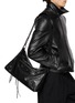 Figure View - Click To Enlarge - BALENCIAGA - Medium Le City Moto Leather Bag