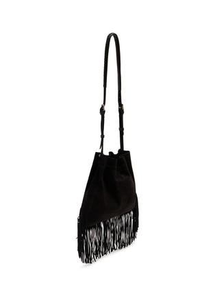 Detail View - Click To Enlarge - FORTELA - Kimi Fringed Suede Bag
