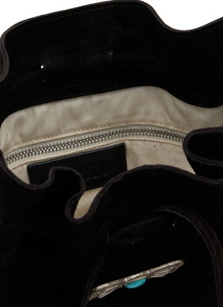 Detail View - Click To Enlarge - FORTELA - Kimi Fringed Suede Bag