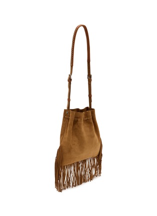 Detail View - Click To Enlarge - FORTELA - Kimi Fringed Suede Bag