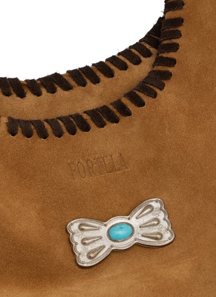 Detail View - Click To Enlarge - FORTELA - Mini Karola Suede Bag