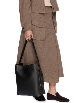 Figure View - Click To Enlarge - AESTHER EKME - Sac Supple Vintage Leather Shoulder Bag